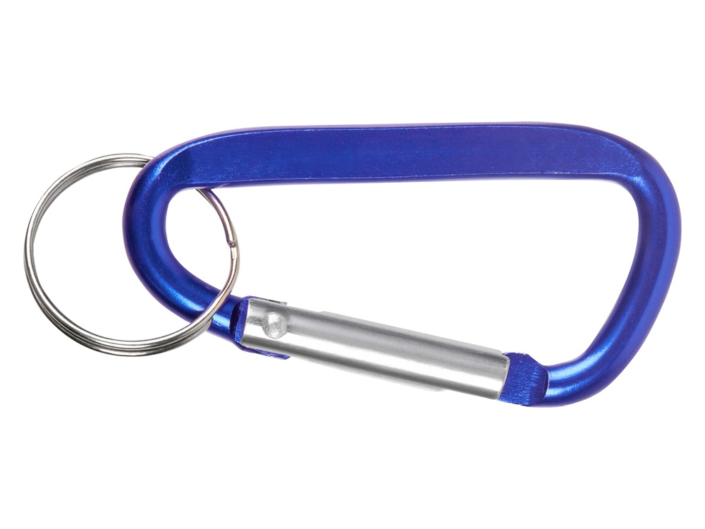 Брелок-карабин из переработанного алюминия Alumina, синий