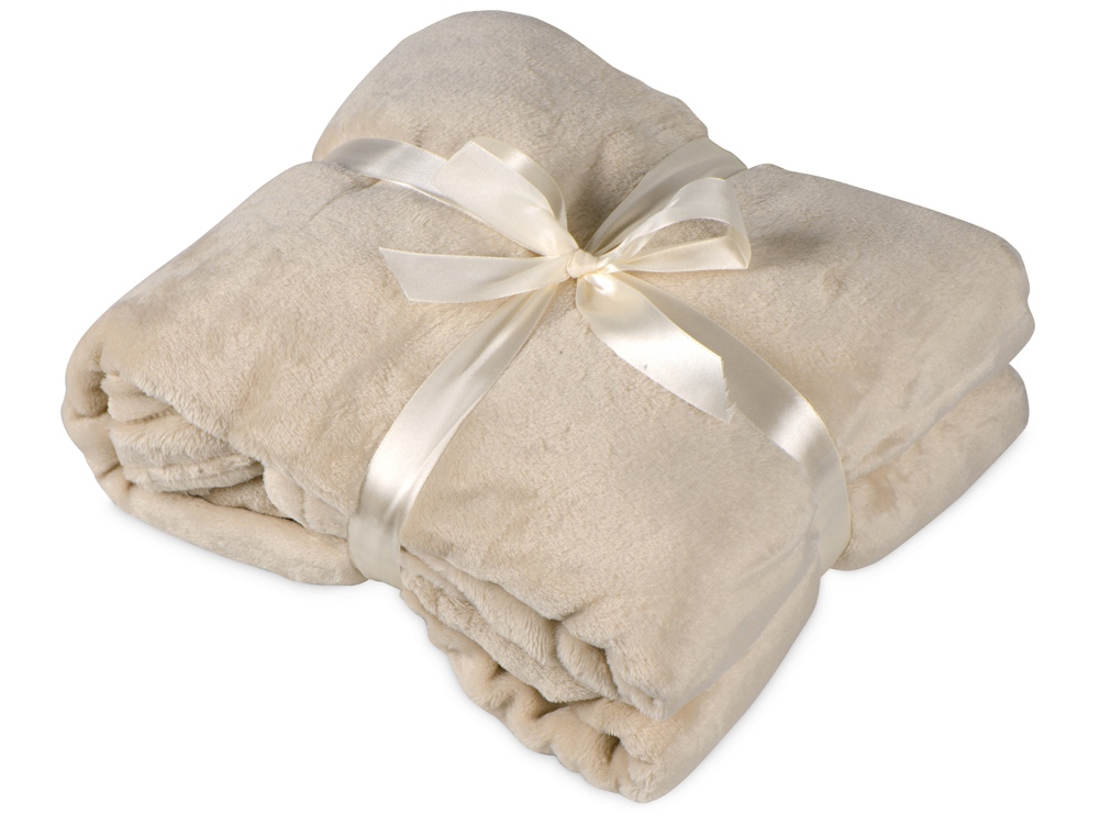 Подарочный набор с пледом, термокружкой и чаем, бежевый Подарочный набор с пледом, термокружкой и чаем, бежевый