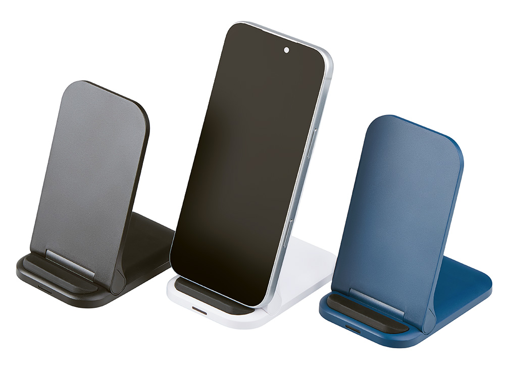 Беспроводное зарядное устройство Foldy, 15 Вт, темно-синий