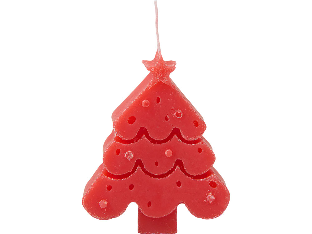 Свеча Елочка, красный