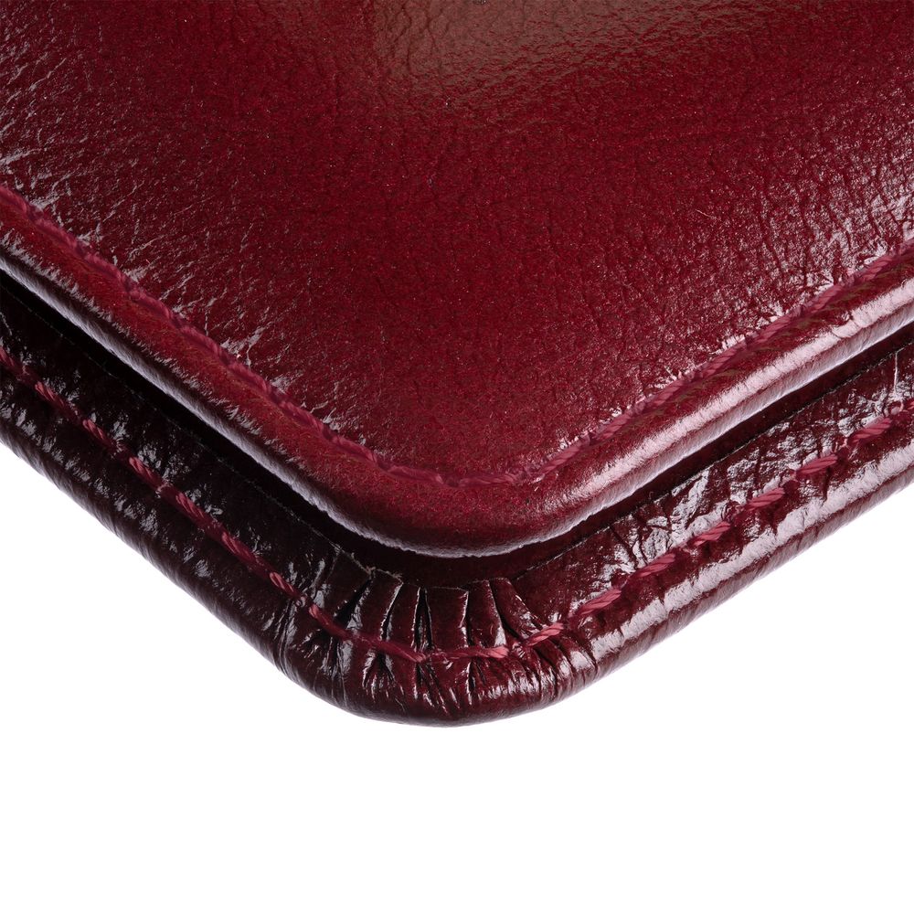 Обложка для паспорта Signature, бордовая Обложка для паспорта Signature, бордовая