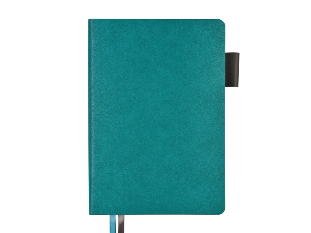 Ежедневник А5 датированный Boston 2026, морская волна с серым обрезом