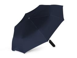 Складной зонт ALCIRA/АЛЬКИРА с системой защиты от снежной бури и ручкой-карабином, синий нейви