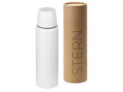 Термос с чашей и двойными медными стенками Stern, 1 л, белый
