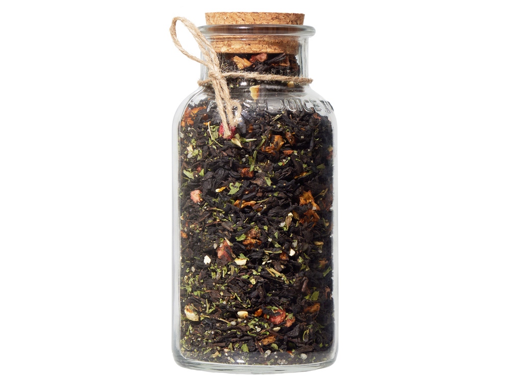 Сокочай чёрный Ананас, клубника, мята, мёд, лимон, 130 г.