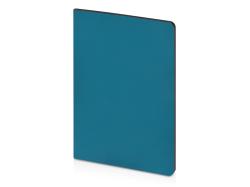 Бизнес-тетрадь А5 Pragmatic Contrast, 40 листов в клетку, морская волна с черным срезом