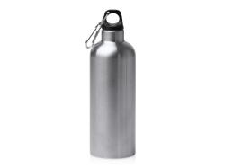 Бутылка LUWAK/ЛЮВАК из переработанной нержавеющей стали с карабином, серебристый