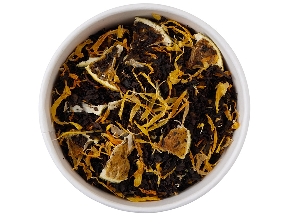 Чай черный Новогодний мандарин в картонном стаканчике, 50 гр.