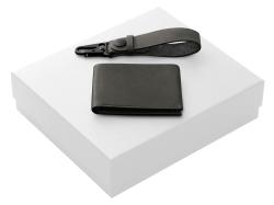 Подарочный набор Long River: кошелек, ремешок для ключей (без лого Long River), белая коробка