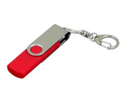 Флешка с поворотным механизмом, c дополнительным разъемом Micro USB, 32 Гб, красный Флешка с поворотным механизмом, c дополнительным разъемом Micro USB, 32 Гб, красный