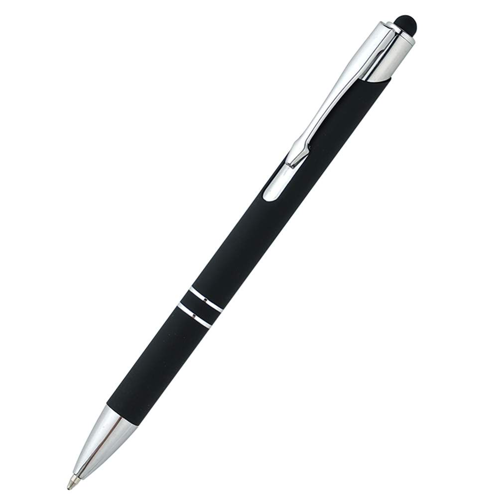 Ручка металлическая Ingrid софт-тач, черная