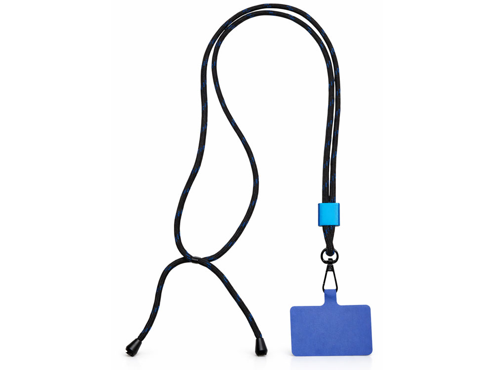 Ремешок на шею для телефона Риксо, синий/черный Ремешок на шею для телефона Риксо, синий/черный