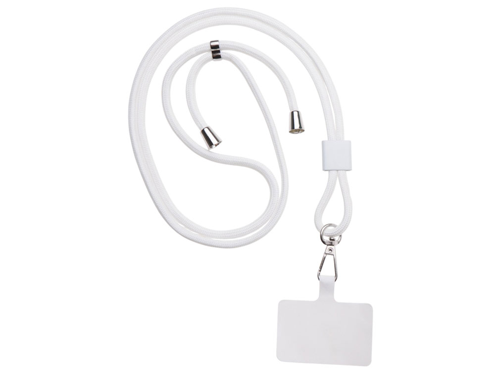 Ремешок на шею для телефона Риксо, белый Ремешок на шею для телефона Риксо, белый