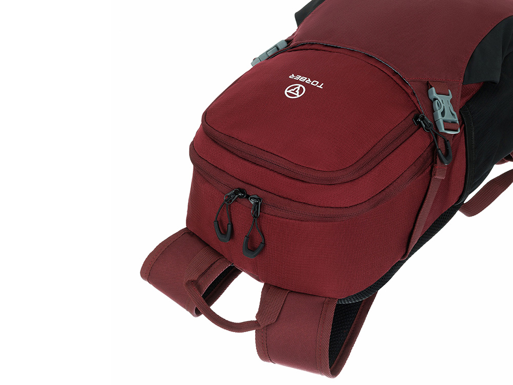 Туристический рюкзак TORBER КЕМПИНГ, бордовый, полиэстер, 26 х 48 х 12 см Туристический рюкзак TORBER КЕМПИНГ, бордовый, полиэстер, 26 х 48 х 12 см