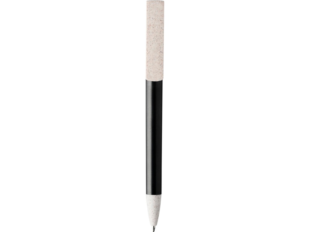 Шариковая ручка и держатель для телефона Medan из пшеничной соломы, черный
