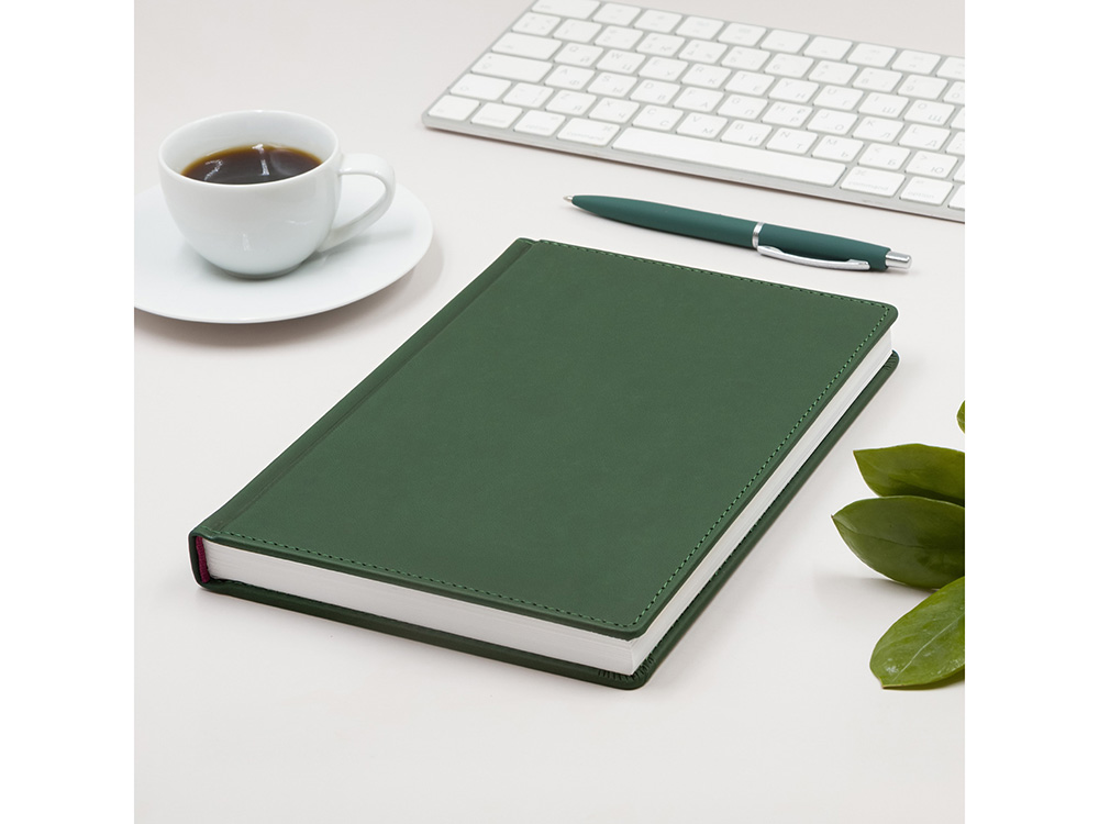 Ежедневник А5 датированный Velvet 2022, темно-зеленый Ежедневник А5 датированный Velvet 2022, темно-зеленый