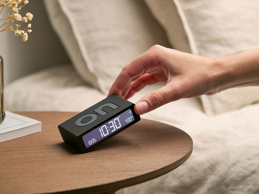 Часы настольные Flip Mini, черный