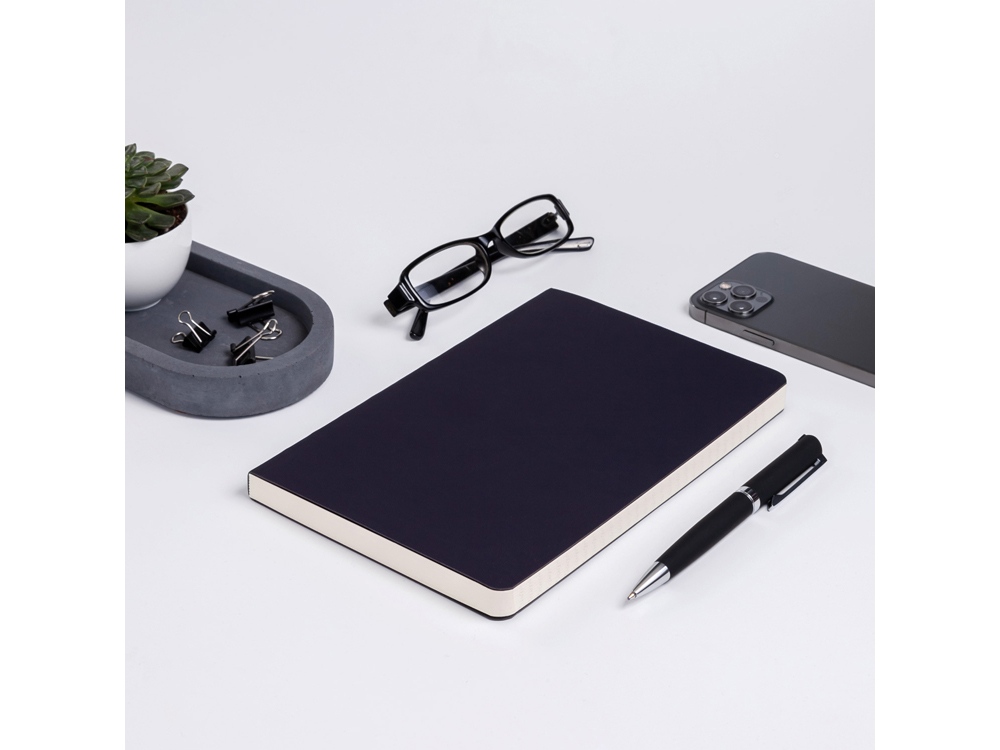 Ежедневник А5 недатированный Megapolis Flex, темно-синий Navy