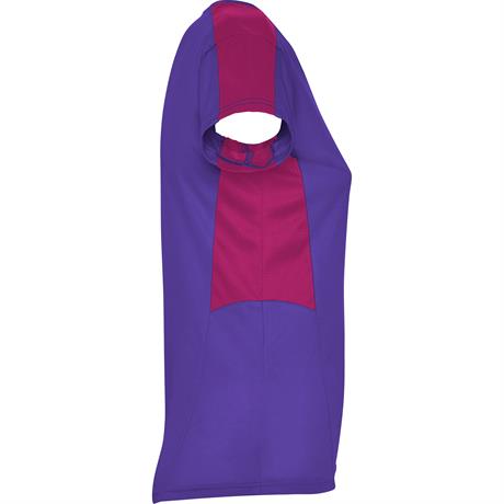 Спортивная футболка SUZUKA женская, ЛИЛОВЫЙ/ТЕМНО-РОЗОВЫЙ L