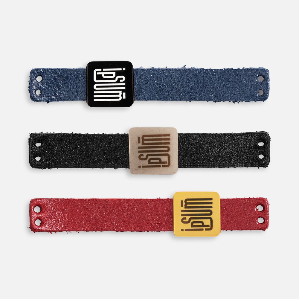 Лейбл кожаный Beta, XS, синий Лейбл кожаный Beta, XS, синий