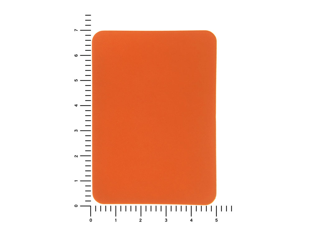 ПАТЧ ПРЯМОУГОЛНЫЙ soft-touch (оранжевый ) 5,0 х 7,0 см