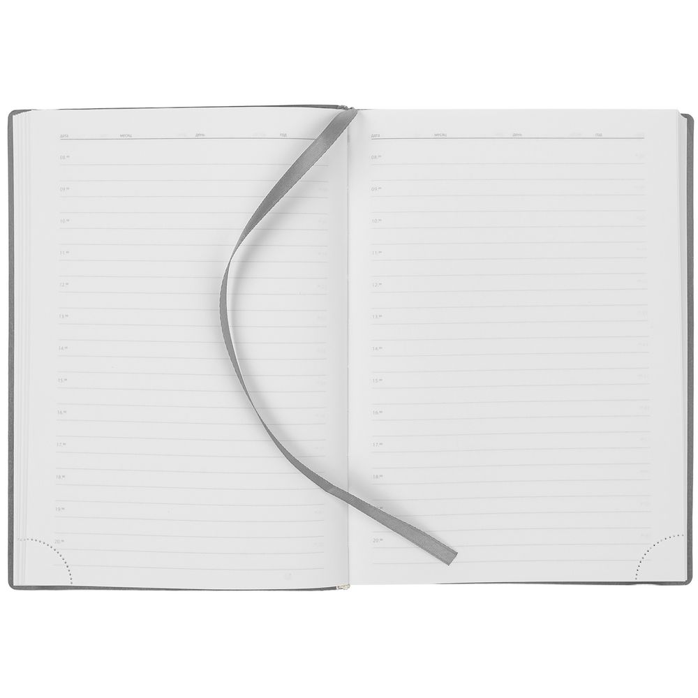 Ежедневник New Factor Metal, серый Ежедневник New Factor Metal, серый