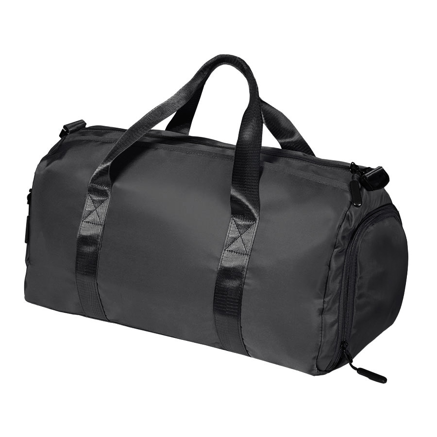 Сумка спортивная "Gym"; чёрная; 45х21х20 см; полиэстер