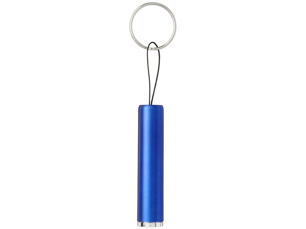 Фонарик-брелок Pull со светящимся логотипом, синий