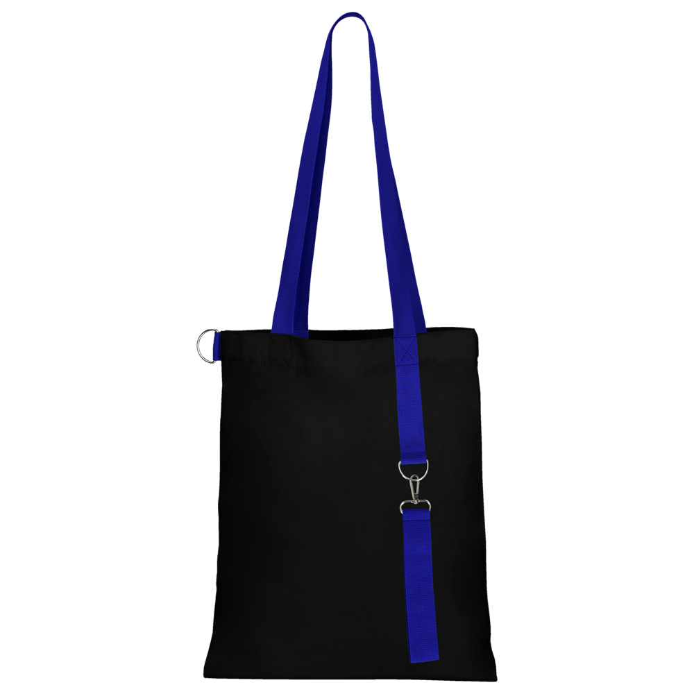 Сумка для покупок Black GLOW 325 г/м² с ремувкой, синяя/синяя Сумка для покупок Black GLOW 325 г/м² с ремувкой, синяя/синяя
