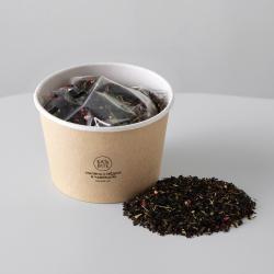 Чай черный Малина с медом и чабрецом в картонном стаканчике, 50 гр.