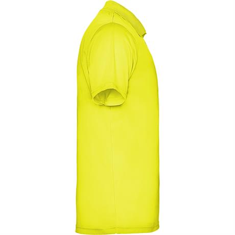 Футболка поло MONZHA мужская, ФЛУОРЕСЦЕНТНЫЙ ЖЕЛТЫЙ L