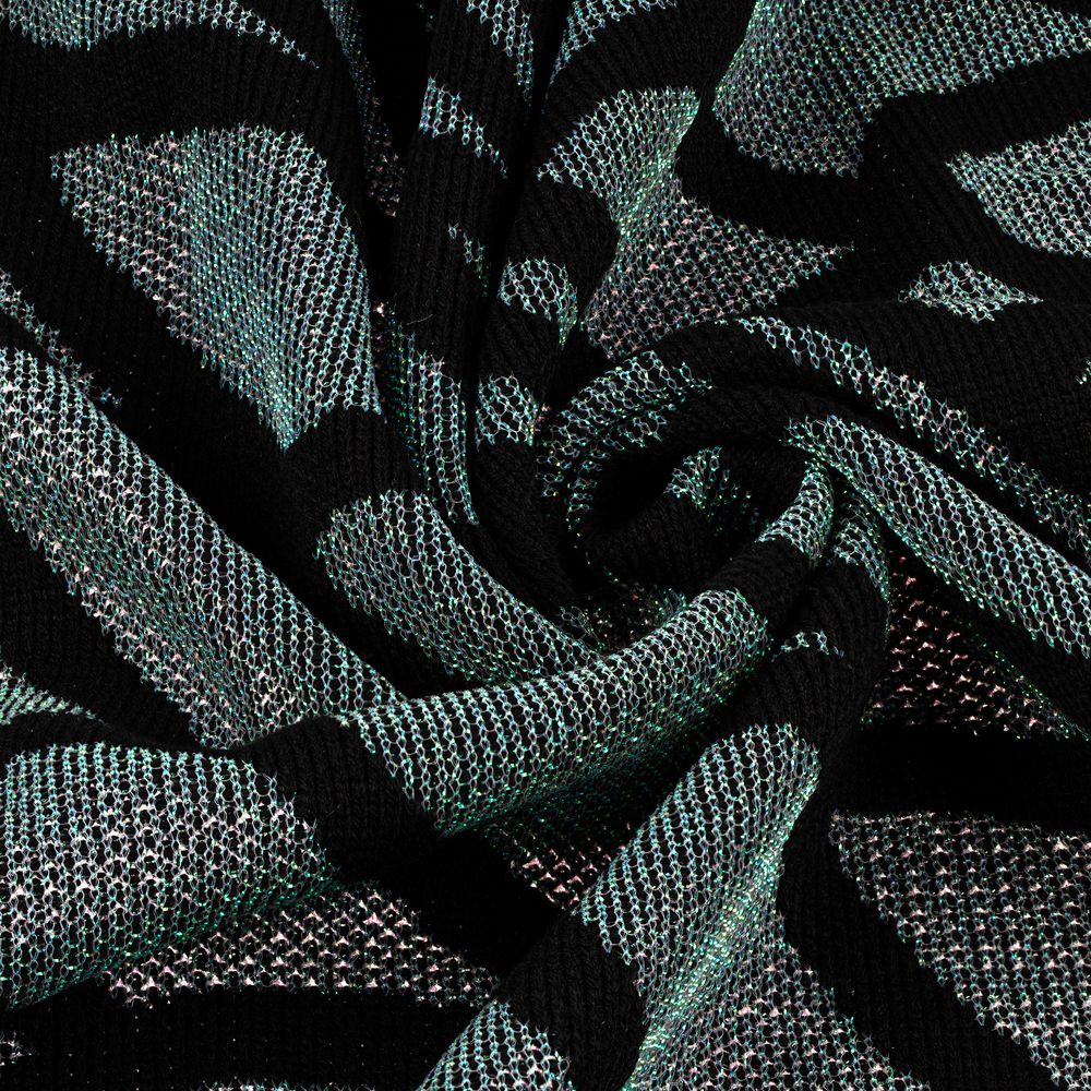 Плед Serpentica, черный с люрексом Плед Serpentica, черный с люрексом