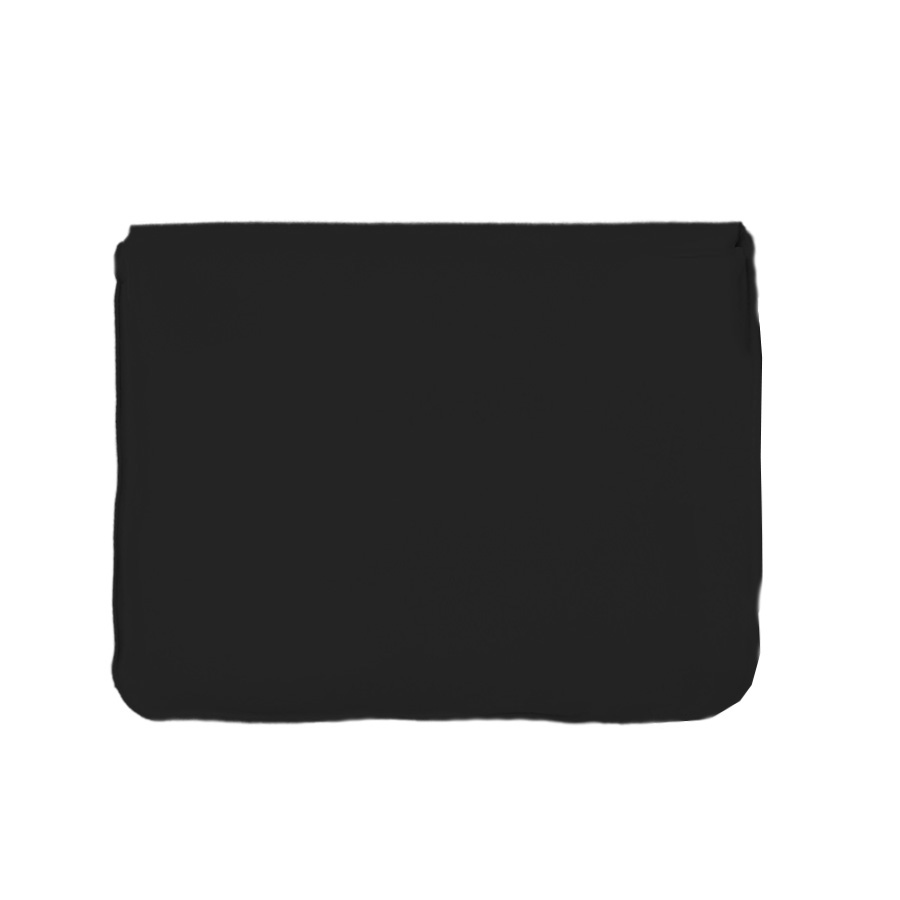 Подушка надувная дорожная в футляре; черный; 43,5 х 27,5 см; твил; шелкография