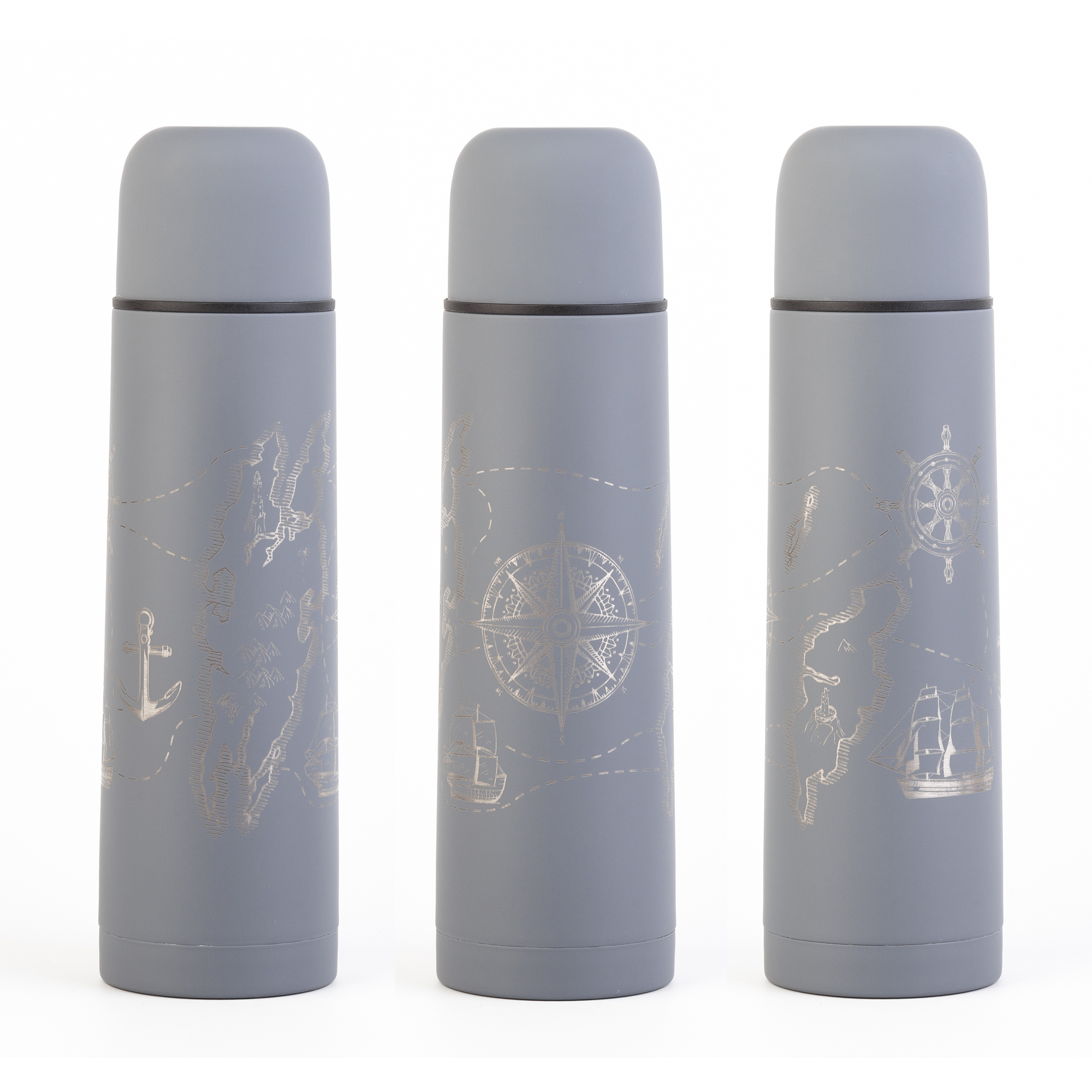 Набор "Гейзер" (термос, 2 кружки), покрытие soft touch