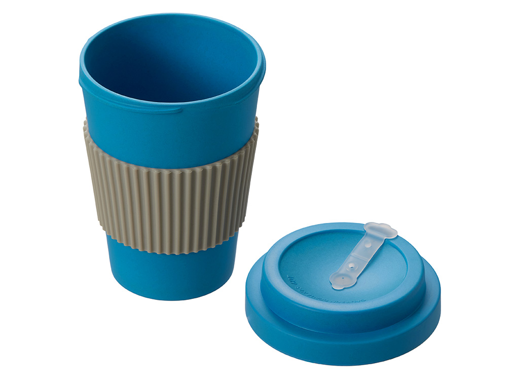 Термокружка Muffin из натуральных волокон, голубой