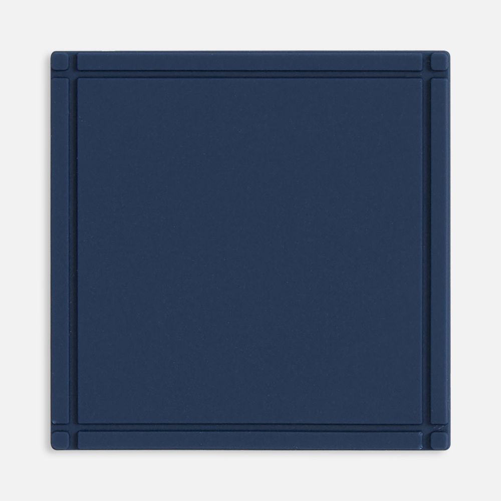 Лейбл из ПВХ Dzeta, L, темно-синий