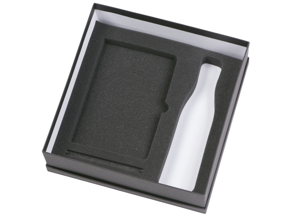 Подарочный набор с блокнотом С2, металлической ручкой и термобутылкой, красный