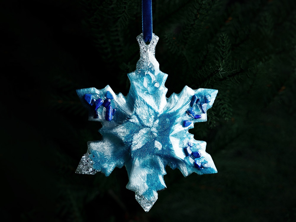 Елочные игрушки (Снежинка) Содалит