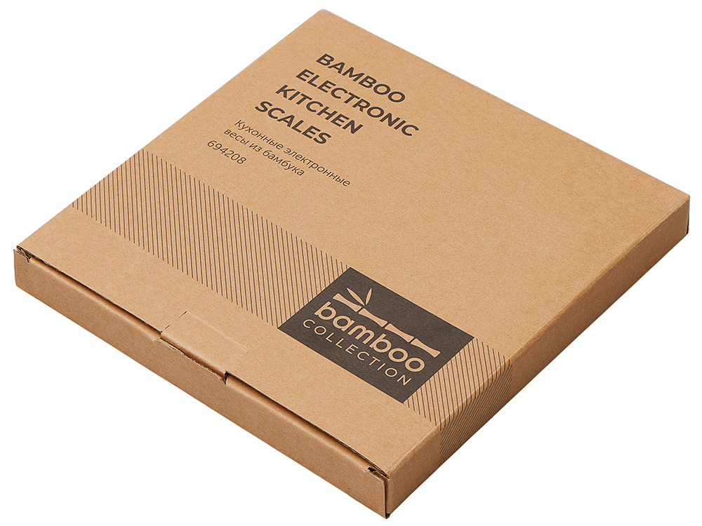 Бамбуковые кухонные весы Scale, натуральный