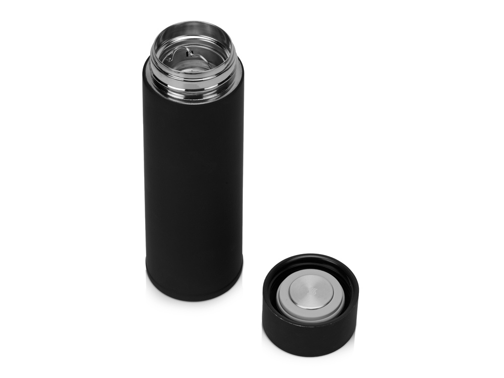 Термос с индикатором температуры Module, тубус, 360 мл, черный Термос с индикатором температуры Module, тубус, 360 мл, черный