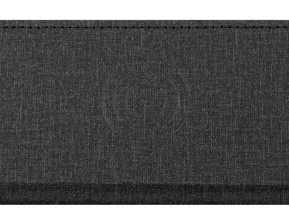 Коврик для мыши с беспроводной зарядкой Mist, темно-серый (Р)