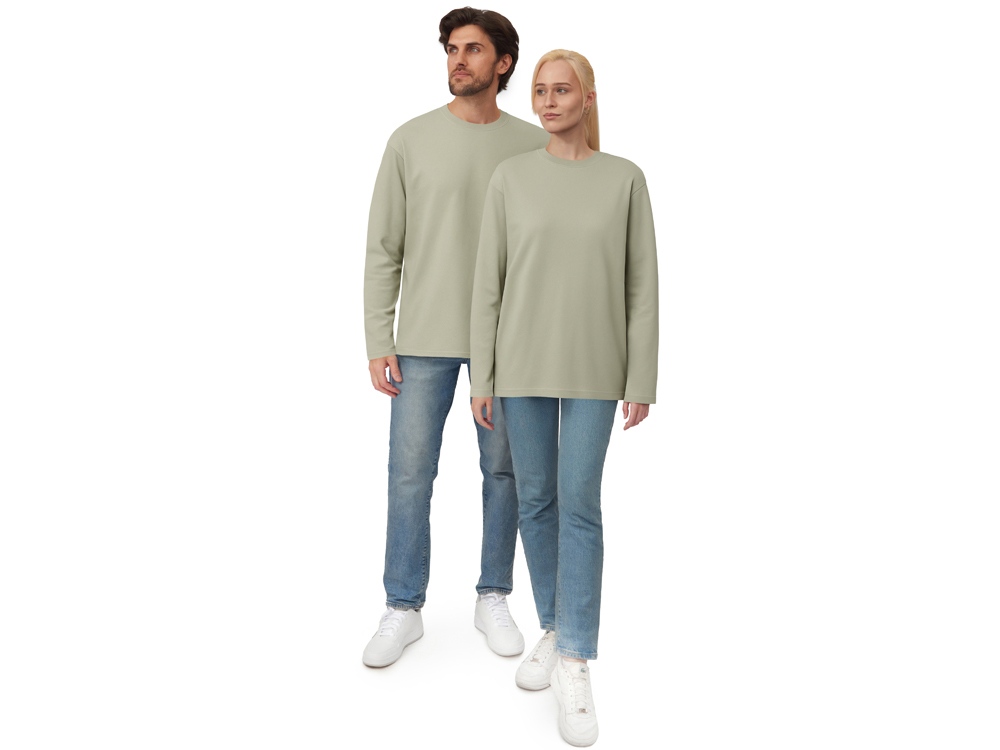 Футболка с длинным рукавом оверсайз Berlin унисекс оливковый