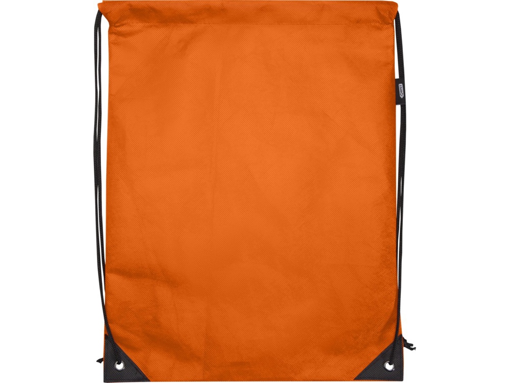 Рюкзак-мешок  на шнурке Evergreen из переработанного нетканого материала, оранжевый
