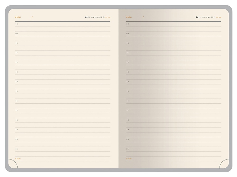 Ежедневник недатированный А5 Parliament, красный