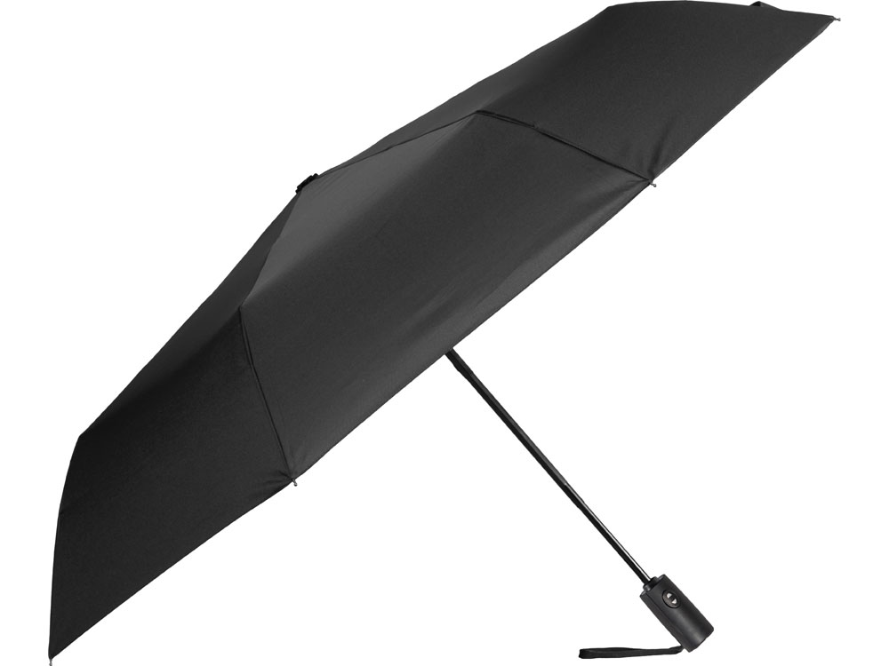 Зонт-автомат складной Reviver, черный Зонт-автомат складной Reviver, черный