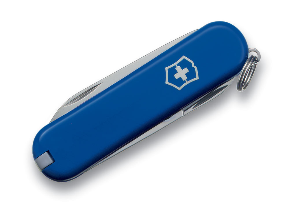 Нож-брелок VICTORINOX Classic SD, 58 мм, 7 функций, синий