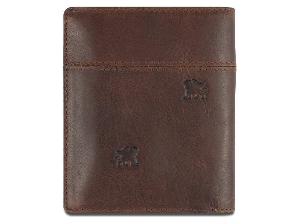 Бумажник Mano Don Leon, натуральная кожа в коричневом цвете, 9,7 х 11,7 см