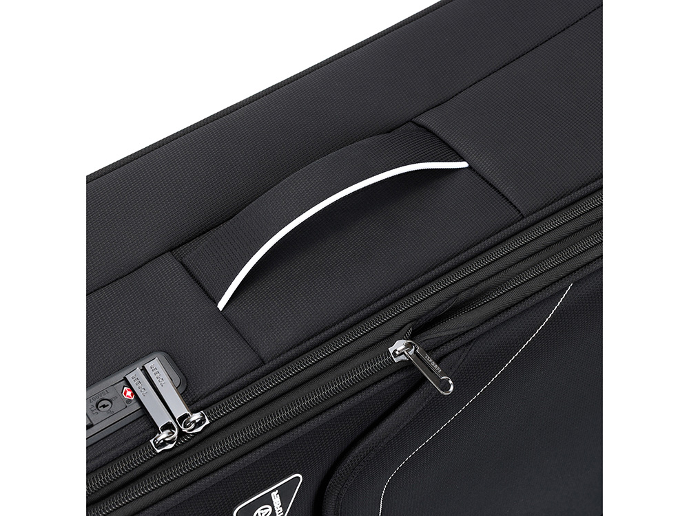 Чемодан TORBER НЕРО, чёрный, переработанный ПЭТ, 44 х 25 х 67 см, 63 л Чемодан TORBER НЕРО, чёрный, переработанный ПЭТ, 44 х 25 х 67 см, 63 л