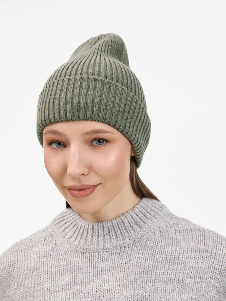 Шапка Catch Match без помпона, зеленая (полынь) Шапка Catch Match без помпона, зеленая (полынь)