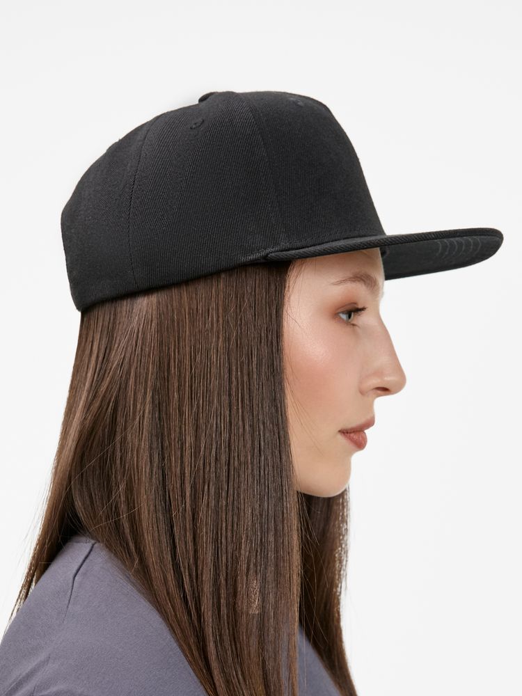 Бейсболка Epicore с прямым козырьком, черная